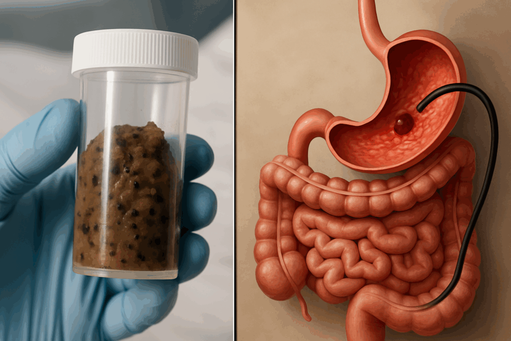 Black Specks in Stool Parasites